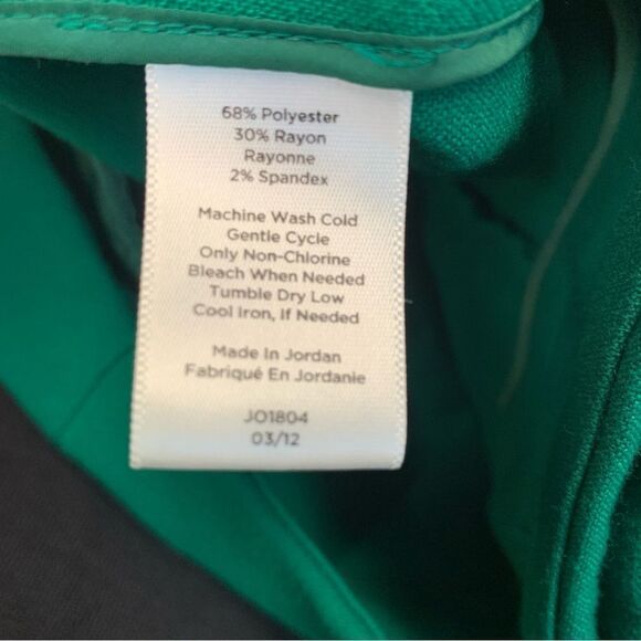 TALBOTS Signature emerald green pants Sz 8 - Picture 5 of 10